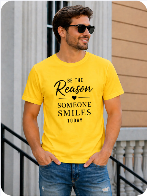 Men's Premium Round Neck Half Sleeves T-Shirt(180 GSM)