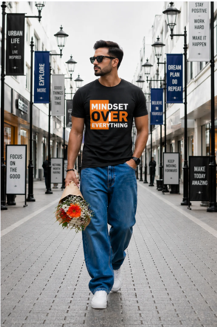 Men's Premium Round Neck Half Sleeves T-Shirt(180 GSM)