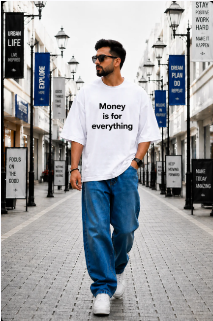 Men Unisex Oversized Hip Hop Premium T-Shirt (220GSM)