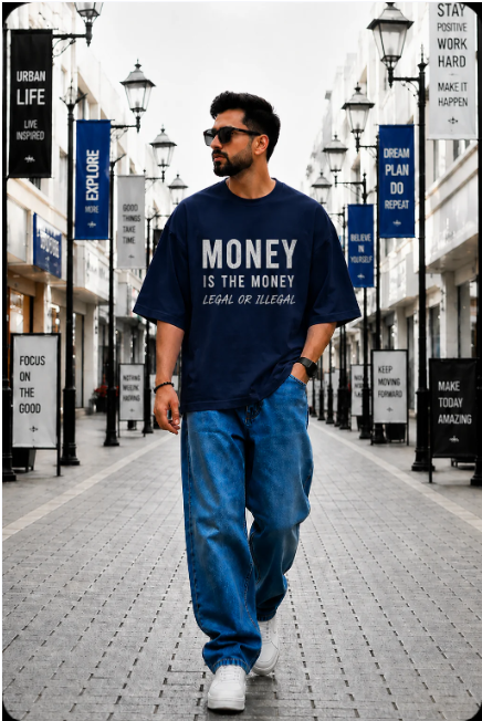 Men Unisex Oversized Hip Hop Premium T-Shirt (220GSM)