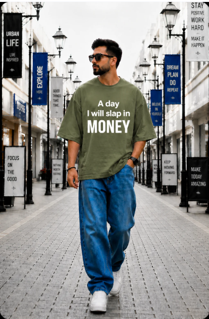 Men Unisex Oversized Hip Hop Premium T-Shirt (220GSM)