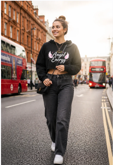 Women Premium Cropped Hoodie(320GSM)