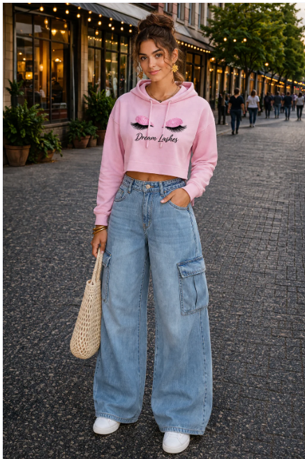 Women Premium Cropped Hoodie(320GSM)