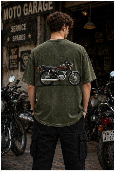 Unisex Acid Washed Oversized T-shirt (100% Cotton 240GSM)