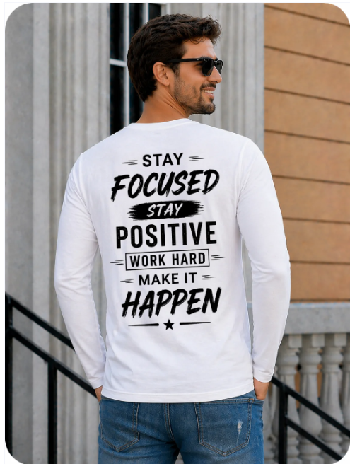 Mens Full Sleeves High Quality T-Shirt(180GSM)