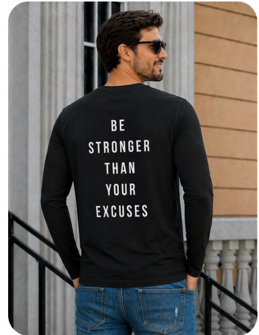 Mens Full Sleeves High Quality T-Shirt(180GSM)