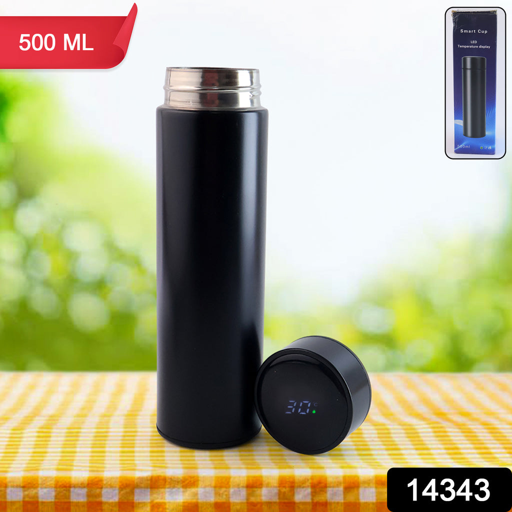 Black Vacuum Insulated Water Bottle (1 Pc  500ml)